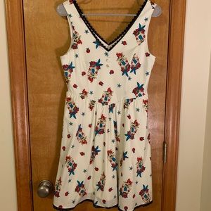 Ariel Pinup White Tank Dress